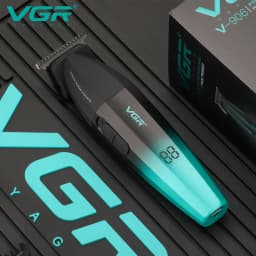 VGR V-906 Hair Salon Home Hair Trimmer Gradient Metal Body Hair Clipper Hair Carving LED Intelligent Digital Display Electric Pu