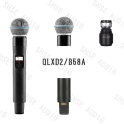 Qlxd B58 Headband Lavalier Professional Wireless Microphone Set Stable Transmission Suitable for Stage Performance Equipment