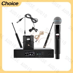 Qlxd B58 Headband Lavalier Professional Wireless Microphone Set Stable Transmission Suitable for Stage Performance Equipment