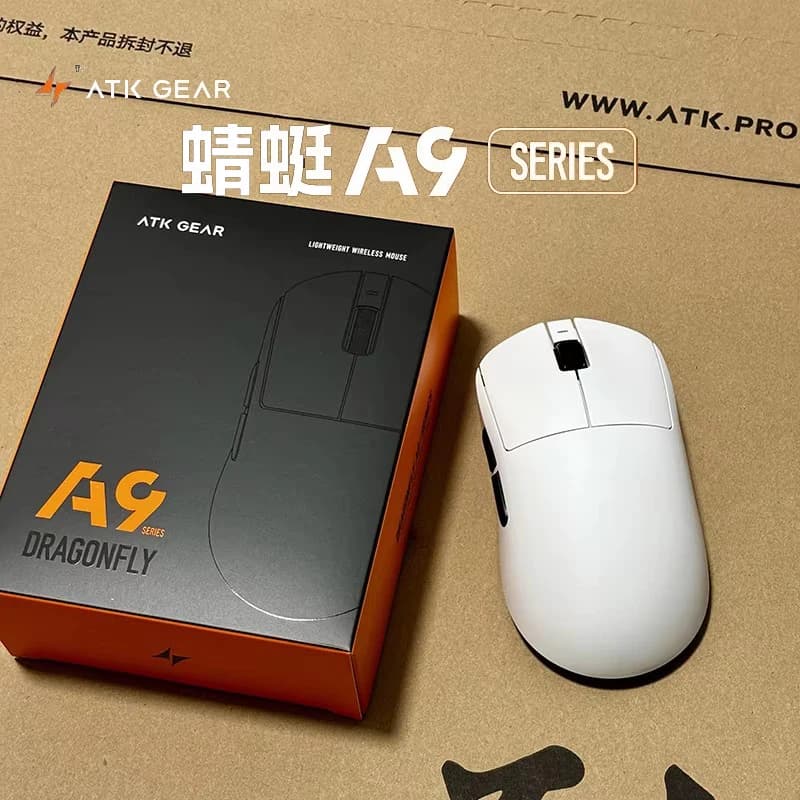 Atk Dragonfly A9 Wireless Bluetooth Mouse Gaming Ergonomic Computer Office Three-Mode Star Flash Edition Mouse Boy Birthday Gift