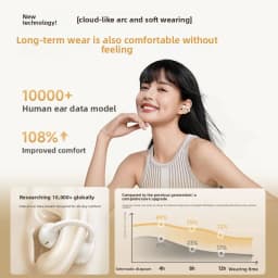 BASEUS BC1 Ear Clip Bluetooth 5 3 Headphones Open Ear Air Conduction Wireless Earbuds for Sport Running Workout with ENC Mic
