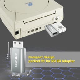 Bitfunx MINI DC Adapter VGA to HDMI™ HDTV Video Audio Converter for DreamCast Game Console All Version
