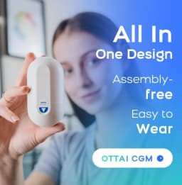Ottai CGM Continuous Glucose Monitoring System Blood Glucose Monitoring One Set for 14 Days