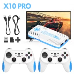 New TV Game Console 128G Retro Games Videojuegos Consola Dual Wireless Gamepad X10 Pro Game Stick 4K