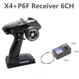 DumboRC 2.4G X6 6CH X4 4CH Transmitter Remote Control With P6F/P6FG/P6DC/P6DVCG (Gyro) DC Receiver For RC Car Boat Tank Model