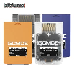 Bitfunx Game Saves Memory Card GCMCE FlipperMCE With OLED Display for Nintendo GameCube Wii RVL001 Game Console