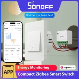 SONOFF MINI-ZB1GSP MINI ONE PM Zigbee Smart Switch 16A Max Energy & Electricity Bill Tracking Load Apple Home Via Matter Bridge