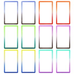 12-Pack TPU Slab Protector Graded Guard Bumper Guard for PSA Graded Color Glitter Limited Edition 12 Color Combination