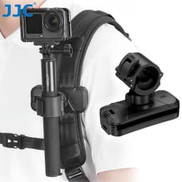 JJC Selfie Stick Holster Backpack Clip Mount for Insta360 X5 X4 ACE Pro 2 GO Ultra DJI Action 6 5 GoPro 13 12 11 Accessories