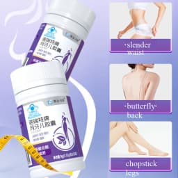 100% Herbal Natural Cassia Seed & Alisma Pills, Detox Slim, Metabolism Booster, Burn Fat, Vegan & NO SIDE EFFECT