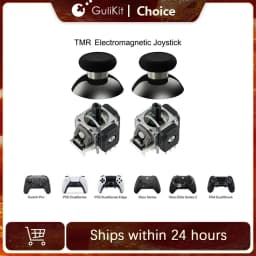 GuliKit ControllerAccessories Repair TMR Joystick with Stick Cap for PS4 PS5/PS5 Edge Gamepad for Switch Pro Xbox Series