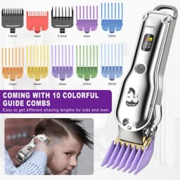 HATTEKER Professional Hair Clipper for Man USB Rechargeable Electric Cordless Beard Trimmer Barber Hair Cutting Machine