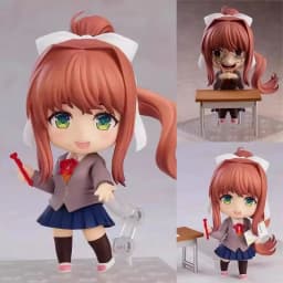 Anime Doki Doki Literature Club Q Version #2283 Yuri #1817 Monika #2250 Sayori #2077 Natsuki Action Figures Models Decor Gifts