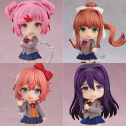 Anime Doki Doki Literature Club Q Version #2283 Yuri #1817 Monika #2250 Sayori #2077 Natsuki Action Figures Models Decor Gifts