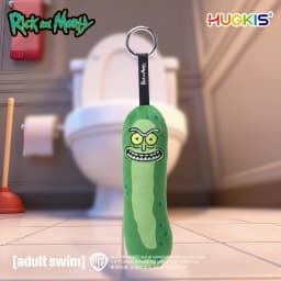 HUGKIS Rick And Morty Pickle Rick Plush Pendant Stuffed Cartoon Character Toy Bag Decoration Collectible Gift For Adult Fans