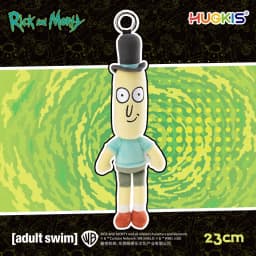 HUGKIS Rick And Morty Pickle Rick Plush Pendant Stuffed Cartoon Character Toy Bag Decoration Collectible Gift For Adult Fans