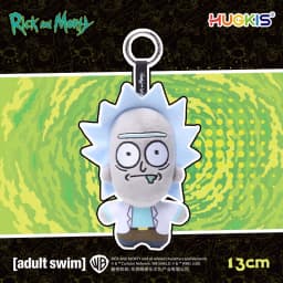 HUGKIS Rick And Morty Pickle Rick Plush Pendant Stuffed Cartoon Character Toy Bag Decoration Collectible Gift For Adult Fans