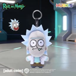 HUGKIS Rick And Morty Pickle Rick Plush Pendant Stuffed Cartoon Character Toy Bag Decoration Collectible Gift For Adult Fans