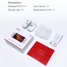 Mobapad Black, White, Grey Gamepa The Best 3rd Party Switch 2 Joycons: Mobapad M12 S Add Bag Charging Grip Game Controller,