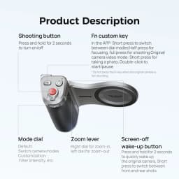 TELESIN Master Magnetic Smart Phone Camera Shoot Hand Grip Holder Shooting Aid Remote Control Handle for Iphone HUAWEI SAMSUNG