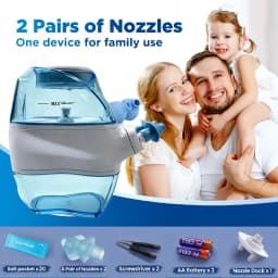 Nasal Irrigator 360° Clean Nasal Cavity Nose Get The Dunk Out Keep The Nasal Cavity Clean and Healthy Electric Nose Cleaner