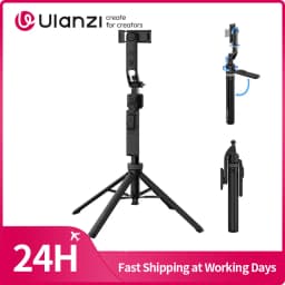 Ulanzi TT23 Auto-Tracking Selfie Stick Tripod Foaldable Selfie Tripod for Smartphone Camera for Gopro with Bluetooth for Travel