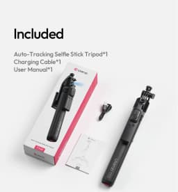 Ulanzi TT23 Auto-Tracking Selfie Stick Tripod Foaldable Selfie Tripod for Smartphone Camera for Gopro with Bluetooth for Travel
