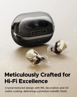 SoundPEATS H3 Wireless Bluetooth Earbuds Hybrid 3 Driver HiFi 55dB Adaptive ANC Headphones with LDAC AptX Lossless Hi-Res Audio