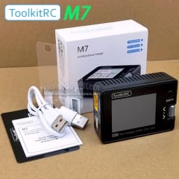 ToolkitRC M7 Charger Intelligent Discharge Lithium Battery 1S 2S 3S-6S Server ESC Receiver Detection IPS Model Toy Accessories