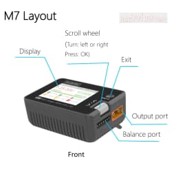 ToolkitRC M7 Charger Intelligent Discharge Lithium Battery 1S 2S 3S-6S Server ESC Receiver Detection IPS Model Toy Accessories