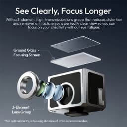 Ulanzi VF01 Waist-Level Viewfinder Camera Viewfinder for Fujifilm for Sony for Nikon for Canon Ricoh with 3-element Lens Group