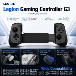 Lenovo Legion Gaming Controller G3 Wired for Lenovo Y700 2026 Tablet Gen5 Gen1/2/3/4 Gamepad Type-C Extendable Android Devices