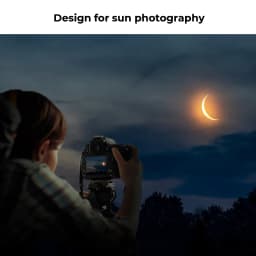 K&F CONCEPT ND100000 16.6 Stops ND Lens Solar Filter for DSLR Nikon Canon Leica Sony Camera Lenses 49mm 62mm 67mm 72mm 82mm 95mm