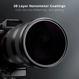 K&F CONCEPT ND100000 16.6 Stops ND Lens Solar Filter for DSLR Nikon Canon Leica Sony Camera Lenses 49mm 62mm 67mm 72mm 82mm 95mm