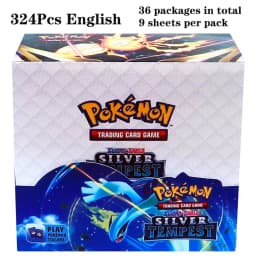 324Pcs Pokemon TCG: Sword & Shield Tempest Bonds Booster Box Trading Card Game Pokemon Card Kids Toys Board Game