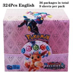324Pcs Pokemon TCG: Sword & Shield Tempest Bonds Booster Box Trading Card Game Pokemon Card Kids Toys Board Game