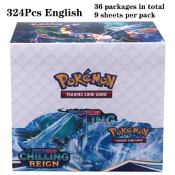 324Pcs Pokemon TCG: Sword & Shield Tempest Bonds Booster Box Trading Card Game Pokemon Card Kids Toys Board Game