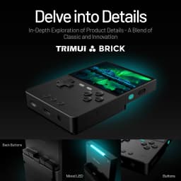 TRIMUI BRICK CNC Metal Retro Handheld Console 3.2" 1024x768 IPS Linux Mood LED Free Keycap 3000mAh WiFi Gift for Game Lovers