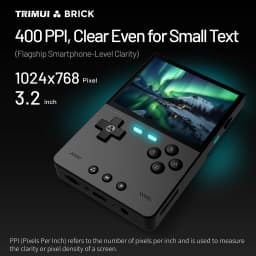 TRIMUI BRICK CNC Metal Retro Handheld Console 3.2" 1024x768 IPS Linux Mood LED Free Keycap 3000mAh WiFi Gift for Game Lovers