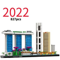 Thirteen Sets of City Models 21043 21026 Building Blocks Sets Suitable for Birthday Gifts Not Compatible with Legoed Particles.