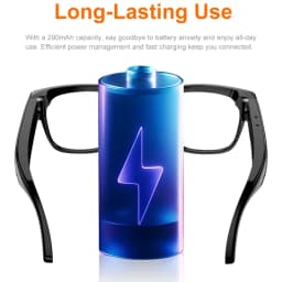 Lenovo 32G Memory 800W 4K Camera Smart Glasses Men Photos&Videos 3600mAh Power Bank 120+Languages Translation AI Glasses Women
