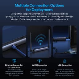 SONOFF Dongle Max Zigbee/Thread PoE Dongle Dongle-M High-Performance Chipset Dual-antenna Supports Ethernet,Wi-Fi,USB Connection