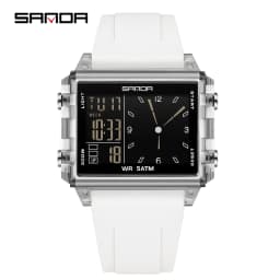 SANDA Luxury Brand Digital Watch for Men Women Square Dial Sport Waterproof Watches Man LED Pointer Display Relogios Masculino