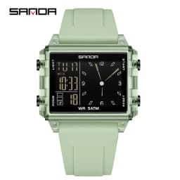 SANDA Luxury Brand Digital Watch for Men Women Square Dial Sport Waterproof Watches Man LED Pointer Display Relogios Masculino