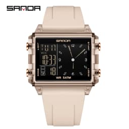 SANDA Luxury Brand Digital Watch for Men Women Square Dial Sport Waterproof Watches Man LED Pointer Display Relogios Masculino