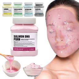 Salmon DNA PDRN Vitamin C Collagen Crystal Soft Mask Powder Rose Petal Hyaluronic Acid Face Mask DIY Plant Deep Hydrating Mask