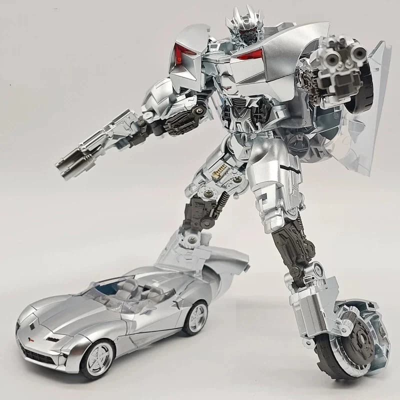 16cm Transforming Robot HP-01 War Dancer Fine Painted Sideswipe Action Figure Corvette Assassin Sports Car Deformable Model Toy