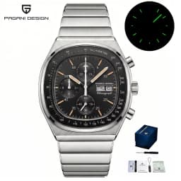 PAGANI DESIGN PD1819 Men Quartz Watch Miyota OS00 Movement Speed Tester Sapphire Waterproof Chronograph Watch Reloj Hombre