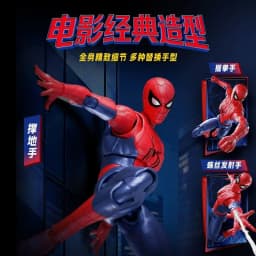 In Stock Blokees Spider Man Assembly Model Kit Brand New Day Spiderman Action Figure Peter Parker ABS Champion Class Kid Toy