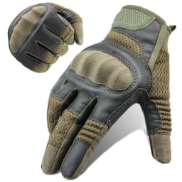PU Leather Tactical Gloves Touch Screen Cycling Hard Shell Hiking Combat Hunting Airsoft Driving Bicycle Anti-slip Bike Mittens